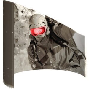 Formulate C-Shaped Wall Tension Fabric Structure