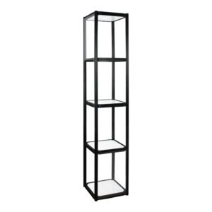 Twist Portable Display Cabinet With 4 Shelves