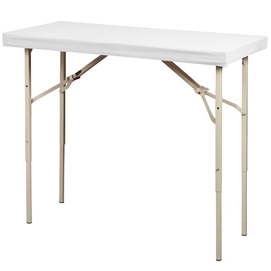 4'L x 24"W x 42"H Undraped Counter