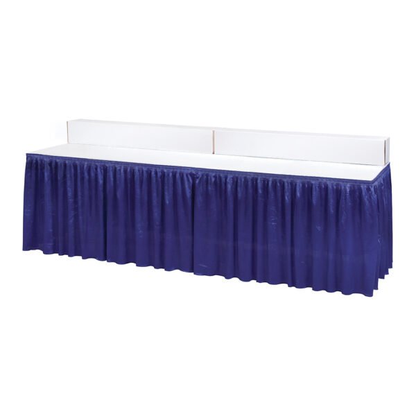 White 8'L X 7"H Corrugated Riser
