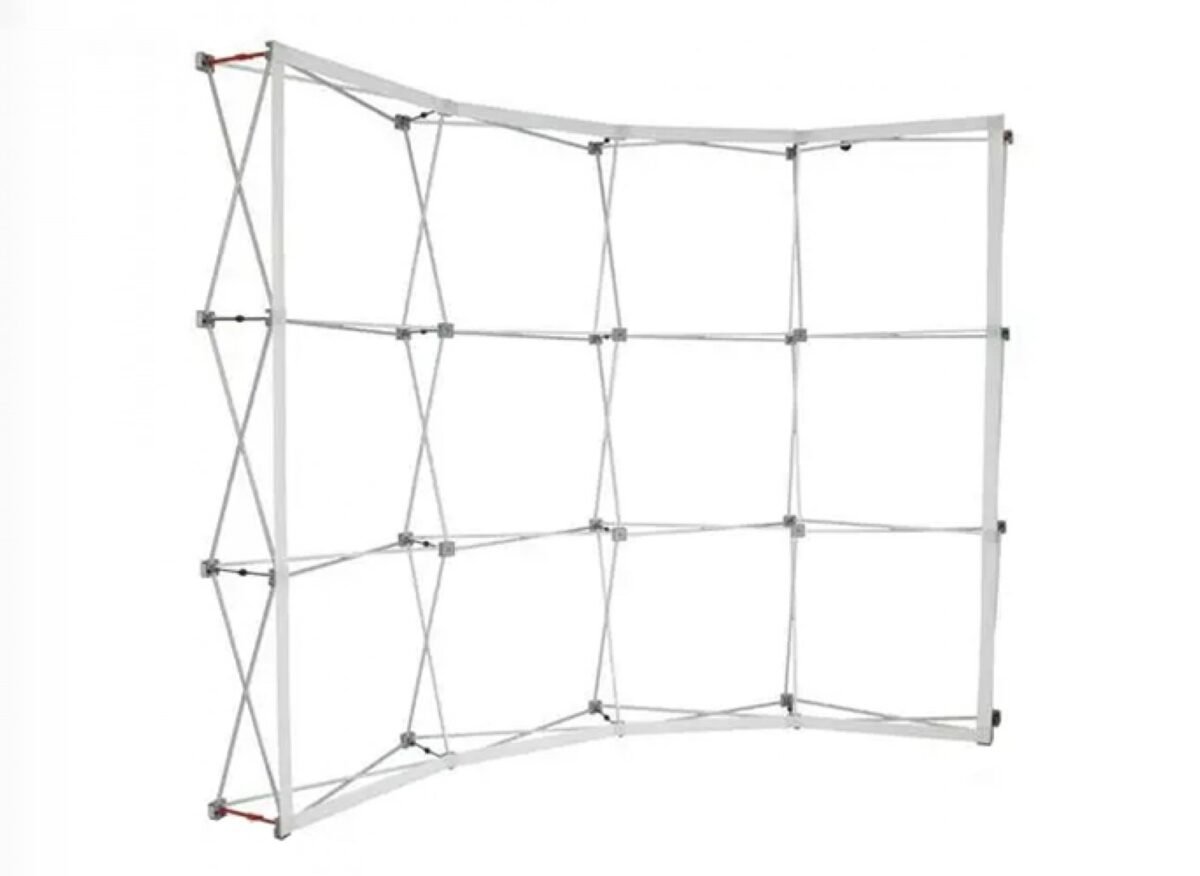 Alsett Curve Velcro Fabric Pop Up Display 10ft - Premium Branding, Easy Setup, Fast Delivery - Image 4