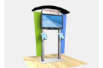 RE-1230 Large Monitor Kiosk with Arch Canopy
