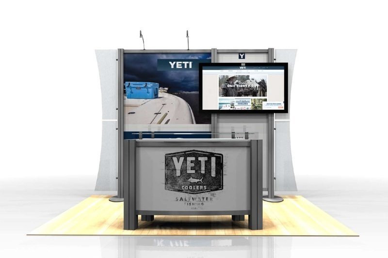 Yeti Custom Modular Display - 20ft x  20ft - Image 10