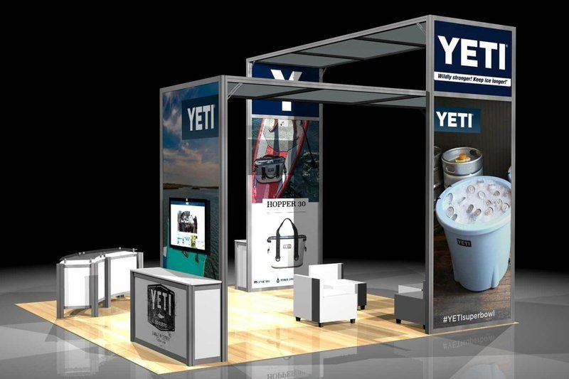 Yeti Custom Modular Display - 20ft x  20ft - Image 2