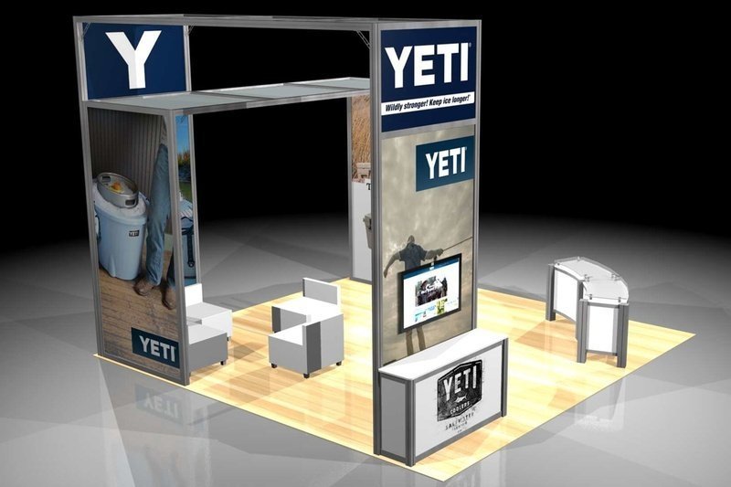 Yeti Custom Modular Display - 20ft x  20ft - Image 3