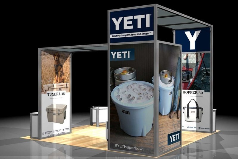 Yeti Custom Modular Display - 20ft x  20ft - Image 4