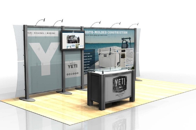 Yeti Custom Modular Display - 20ft x  20ft - Image 5