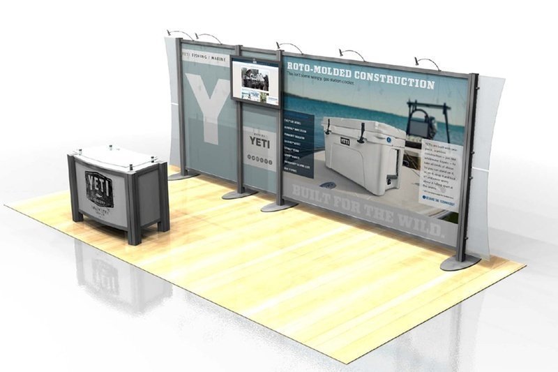 Yeti Custom Modular Display - 20ft x  20ft - Image 7
