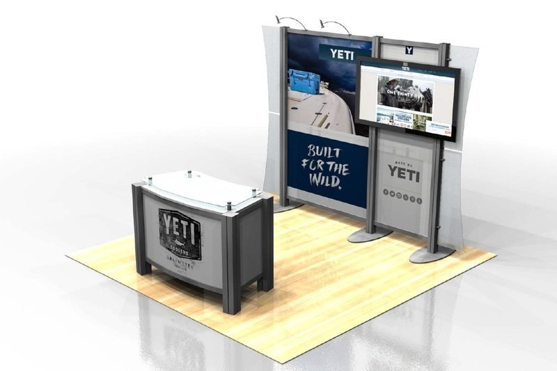 Yeti Custom Modular Display - 20ft x  20ft - Image 8