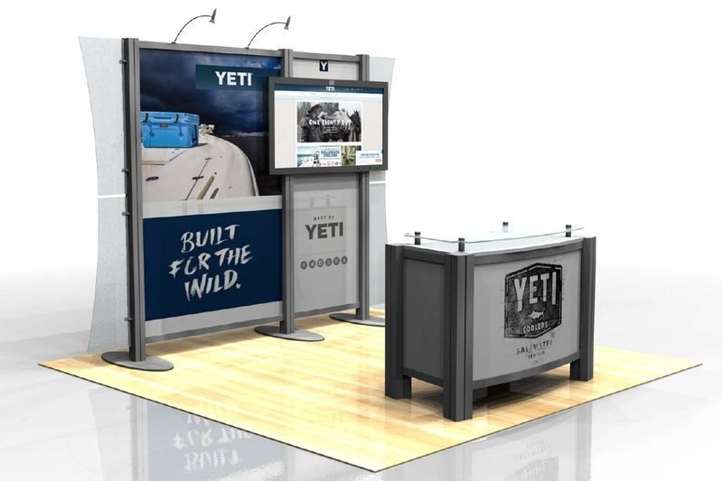 Yeti Custom Modular Display - 20ft x  20ft - Image 9