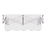 Hopup 5ft Straight Square Tabletop Tension Fabric Display - Image 12