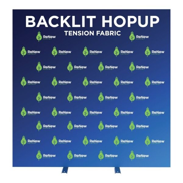 Hopup 7.5ft Backlit Straight Tension Fabric Display Kit