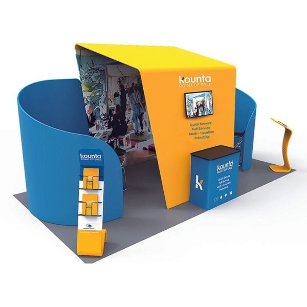 10ftx20ft Portable Trade Display Booth | Custom Vendor Kit