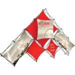 Xclaim 14ft 10 Quad Pyramid Fabric Popup Display Kit 01 - Image 2