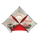 Xclaim 8ft Tabletop 3 Quad Pyramid Fabric Popup Display Kit 02 - Image 11