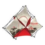 Xclaim 8ft Tabletop 3 Quad Pyramid Fabric Popup Display Kit 02 - Image 10