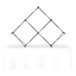 Xclaim 8ft Tabletop 3 Quad Pyramid Fabric Popup Display Kit 02 - Image 7