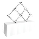 Xclaim 8ft Tabletop 3 Quad Pyramid Fabric Popup Display Kit 02 - Image 6