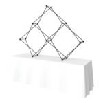 Xclaim 8ft Tabletop 3 Quad Pyramid Fabric Popup Display Kit 02 - Image 8