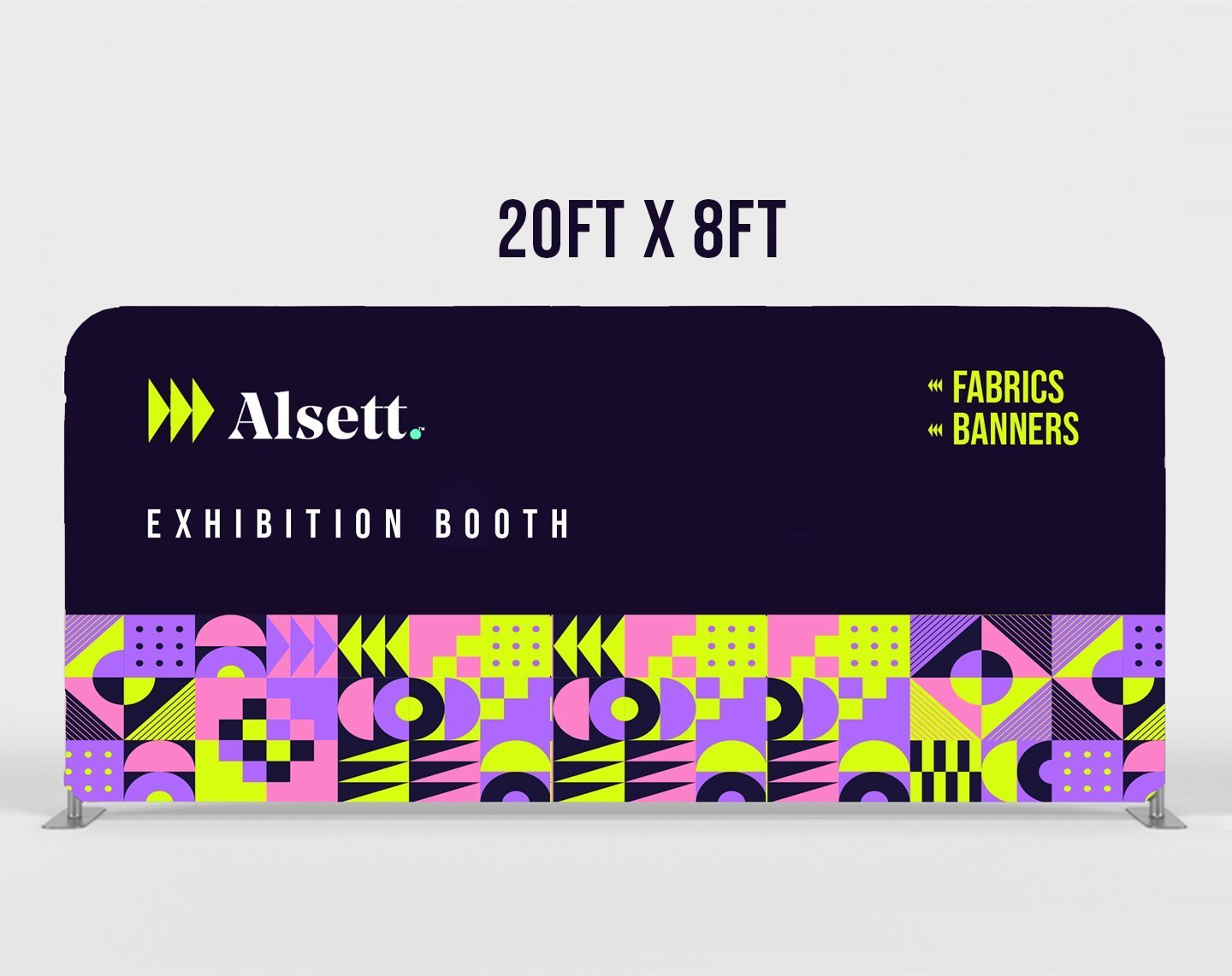 20ft x 8ft Straight Tension Fabric Display - Premium Quality for Las Vegas Events 1 20ft x 8ft Straight Tension Fabric Display - Premium Quality for Las Vegas Events