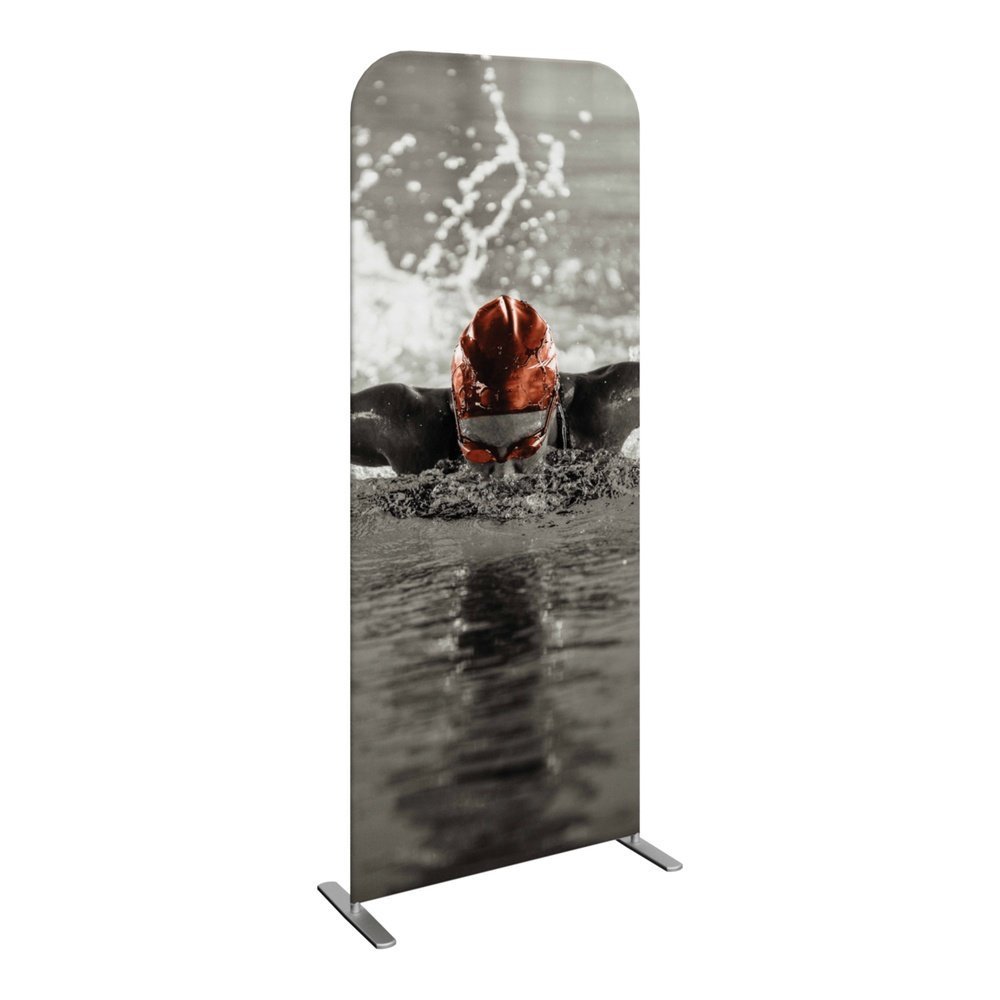 Embrace 20ft Backlit Full Height Push-Fit Tension Fabric Display 1 Embrace 20ft Backlit Full Height Push-Fit Tension Fabric Display