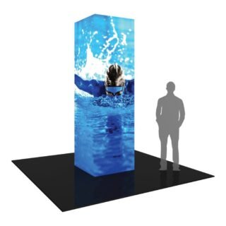 Formulate Backlit Four Sided Tower 02 Tension Fabric Structure