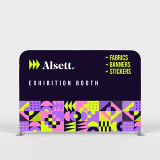 10ft x 8ft Straight Tension Fabric Stand - Ideal for Las Vegas Exhibitors