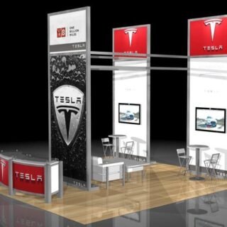 Tesla Custom Modular Display - 20ft x 20ft