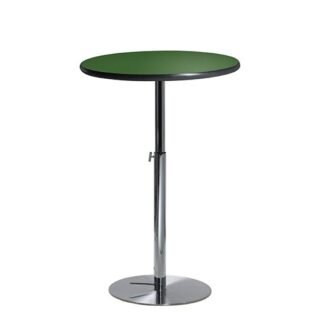 30" Round Bar Table w/ Hydraulic Base - Green