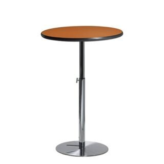 30" Round Bar Table w/ Hydraulic Base - Orange