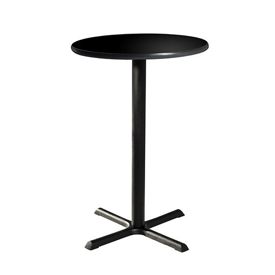30" Round Bar Table w/ Standard Base - Black 1 30" Round Bar Table w/ Standard Base - Black