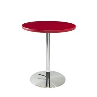 30" Cafe Table w/Hydraulic Base - Red