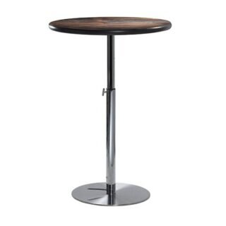 30" Bar Table with Hydraulic Base - Wood
