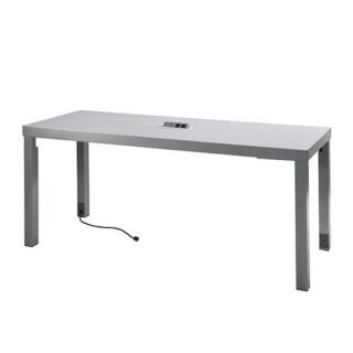 Ventura Communal Cafe Table, Powered - White