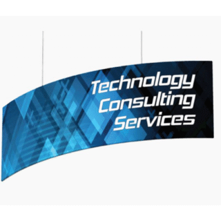 Curve 14 x 4 Rental Hanging Sign