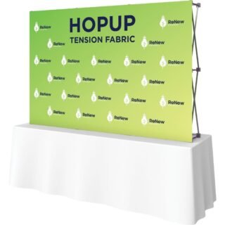 Hopup 7.5ft Straight Tabletop Tension Fabric Display
