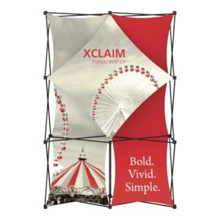 Xclaim 5ft Full Height Fabric Popup Display Kit 01