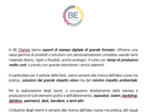 BE DIGITALS SRL Milan 2