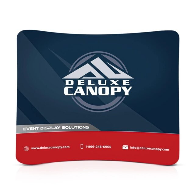 10ft Curved Portable Tension Fabric Display Stand