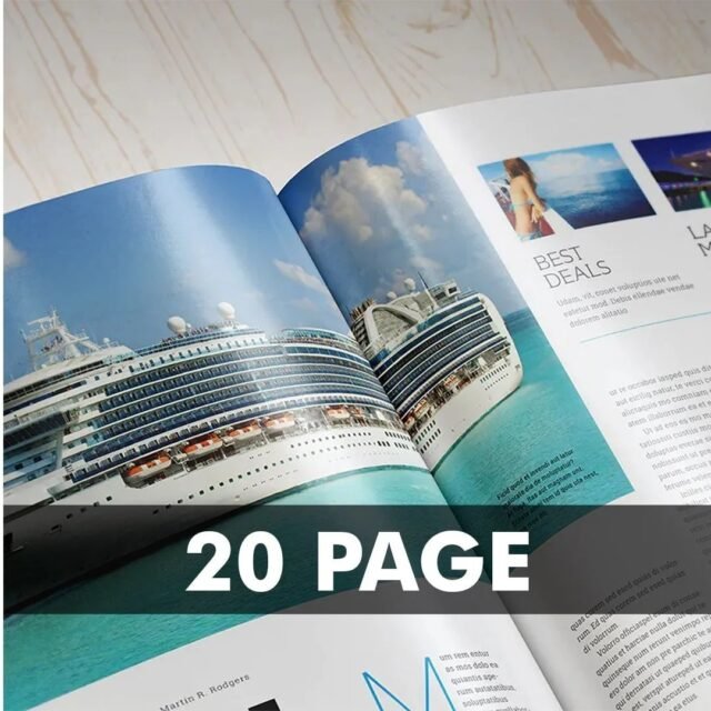 20 Page Booklets Half Page - Order Now - Fast Delivery