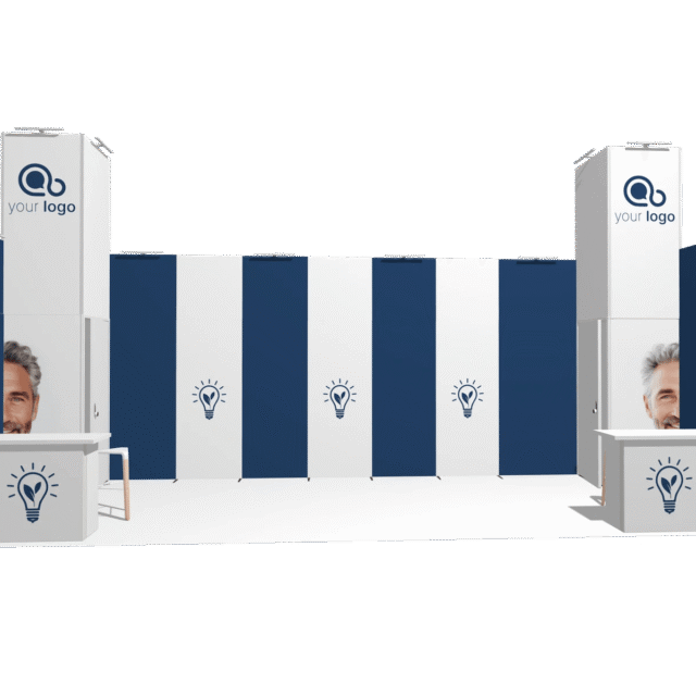 Backlight U-classic 30x10 Affordable Rental Booth