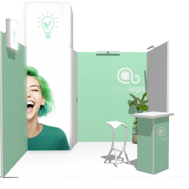 Backlight U-classic 10x10 Affordable Rental Booth