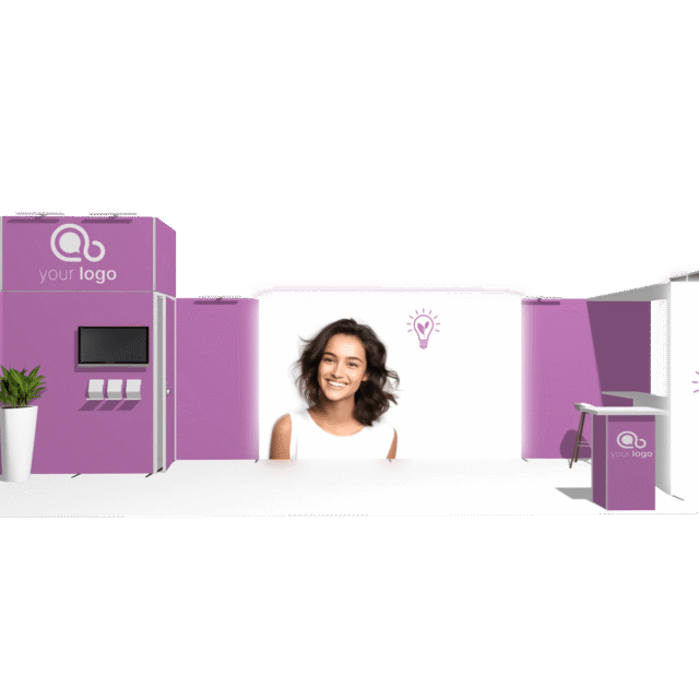 Backlight L-classic 30x10 Affordable Rental Booth
