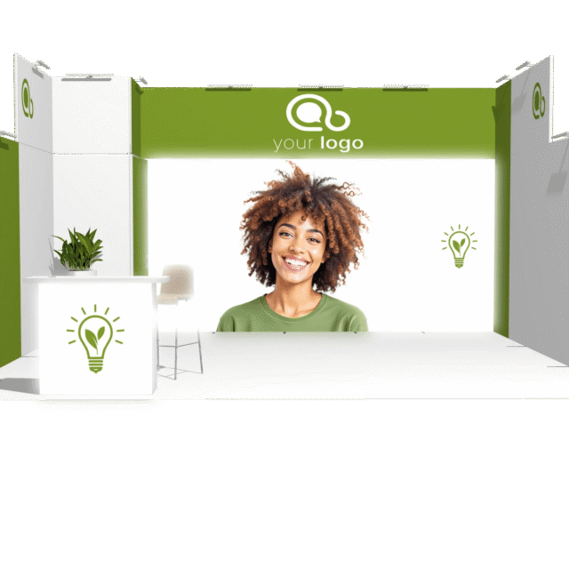 Backlight U-classic 20x20 Affordable Rental Booth