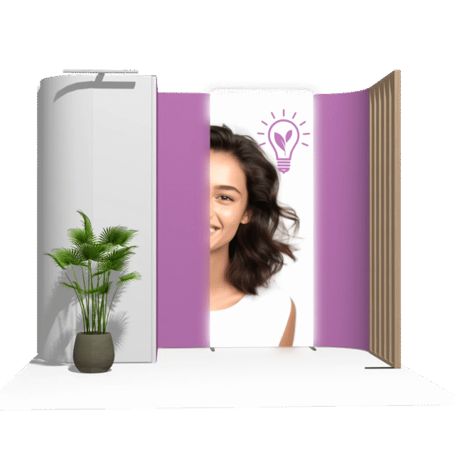 Curved Frame 10x10 I Declin Best-Value Exhibit Rental