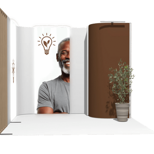 Curved Frame 10x10 L Declin Best-Value Exhibit Rental