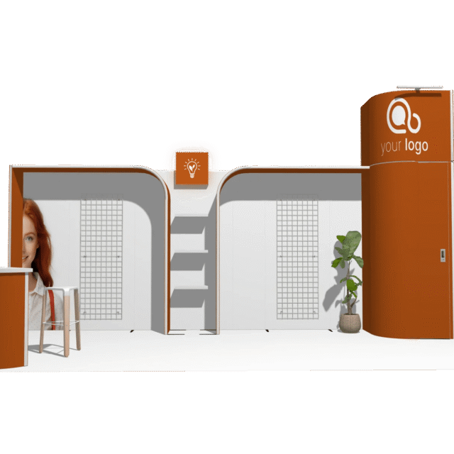 Curved Frame 20x10 I Declin Best-Value Exhibit Rental