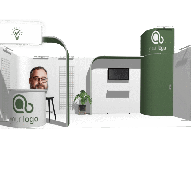 Curved Frame 20x10 U Declin Best-Value Exhibit Rental