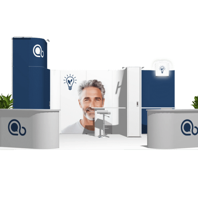 Curved Frame 20x20 I Declin Low-Cost Exhibition Booth