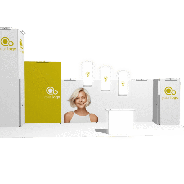 Hanging Sign U-classic 30x10 Affordable Rental Booth